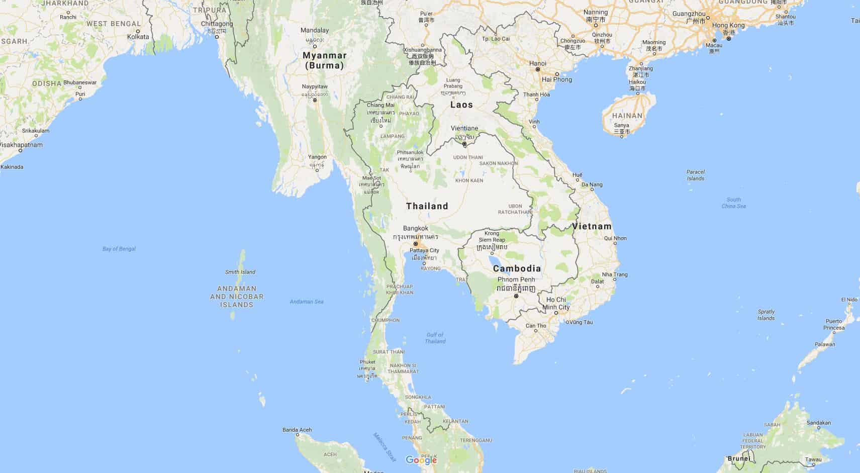 Thailand Map